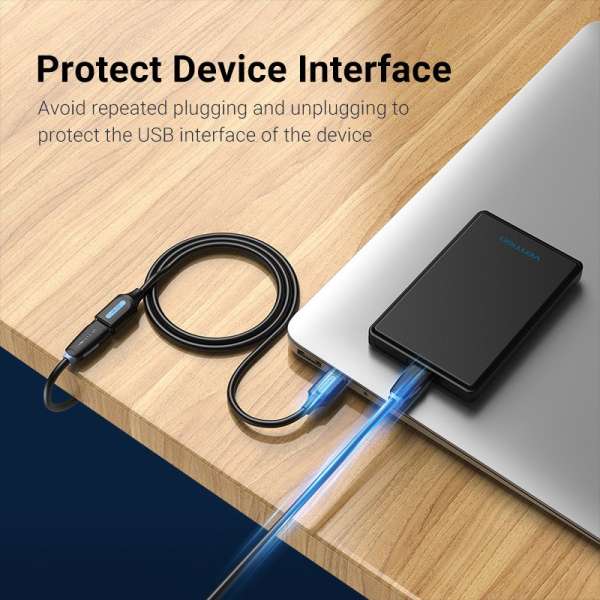 Vention Кабел USB 3.0  Extension AM / AF - 1.5M Black - CBHBG