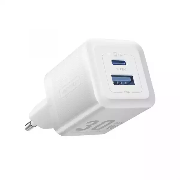 Vention зарядно за стена Charger Wall GaN - QC3.0 + Power Distribution Type-C 30W - FEQW0-EU