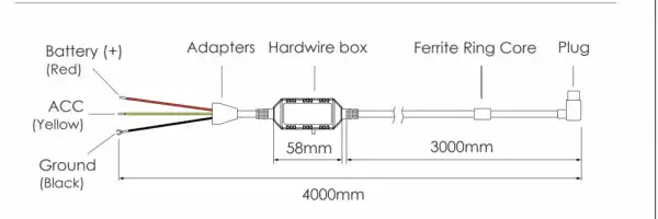 VIOFO Монтажен комплект Hardwire Kit - HK3 Type-C - Low Voltage Battery Protection