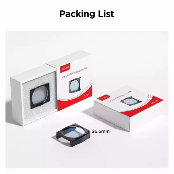 VIOFO Поляризиращ филтър Polarizing Lens - CPL-100 VIOFO Поляризиращ филтър Polarizing Lens - CPL-100