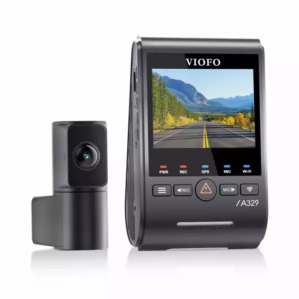VIOFO Видеорегистратор Dash Cam A329S 2 Channel - 4K, HDR, Dual Sony STARVIS 2, GPS, Bluetooth, Wi-Fi 6
