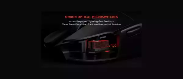 VXE професионална геймърска мишка Wireless Gaming Mouse MAD R 8K SET - Omron Optical Microswitches, White