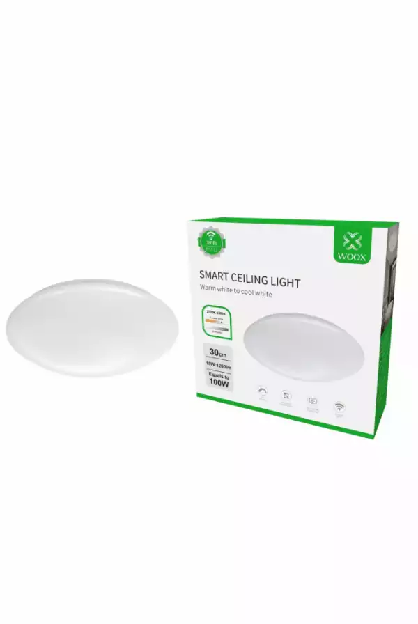 Woox лед лампа Light - R5111 - WiFi Smart Ceiling Light, 15W/100W, 1200lm, Warm White and Cool White