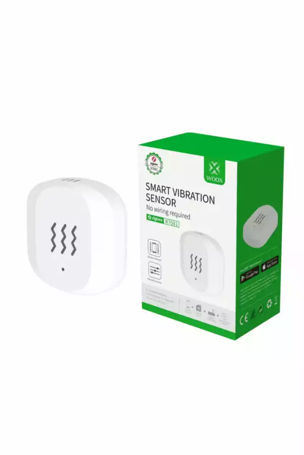 Woox умен сензор Sensor - R7081- Zigbee Smart Vibration Sensor Woox умен сензор Sensor - R7081- Zigbee Smart Vibration Sensor