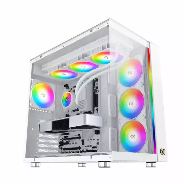 Xigmatek кутия Case EATX - AQUA ULTRA AIR Arctic - 7 ARGB Fans