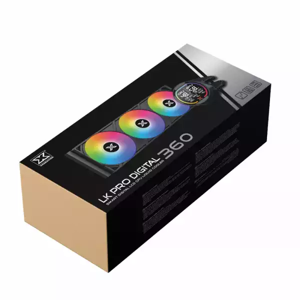 Xigmatek водно охлаждане Water Cooling LK Pro 360 Digital - 2.7 inch Digital LCD Display