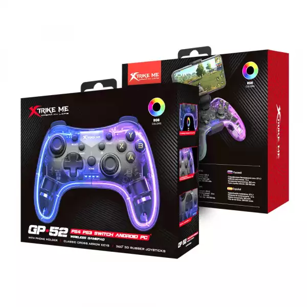 Xtrike ME геймпад Gamepad GP-52 - PS4, Wireless, Bluetooth