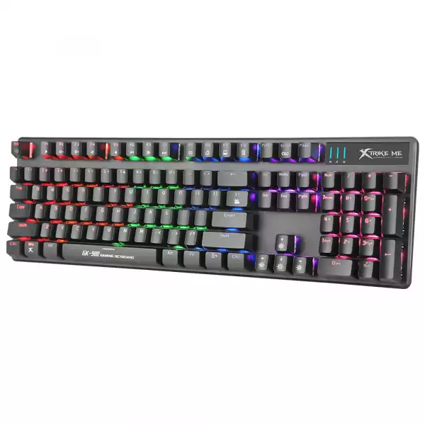 Xtrike ME механична клавиатура Gaming Keyboard Mechanical 104 keys GK-980 - Blue switches, Rainbow backlight