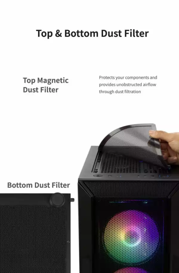 Zalman кутия Case ATX - I3 NEO Black - RGB, Mesh