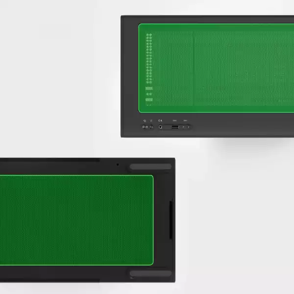 Zalman кутия Case mATX - P10 NAMU BLACK - Wood, USB-C