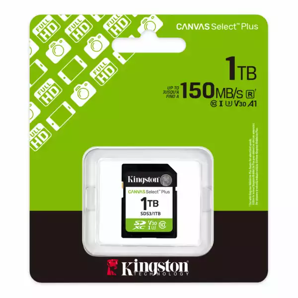 1TB SD KINGST CANVAS SEL+ G3