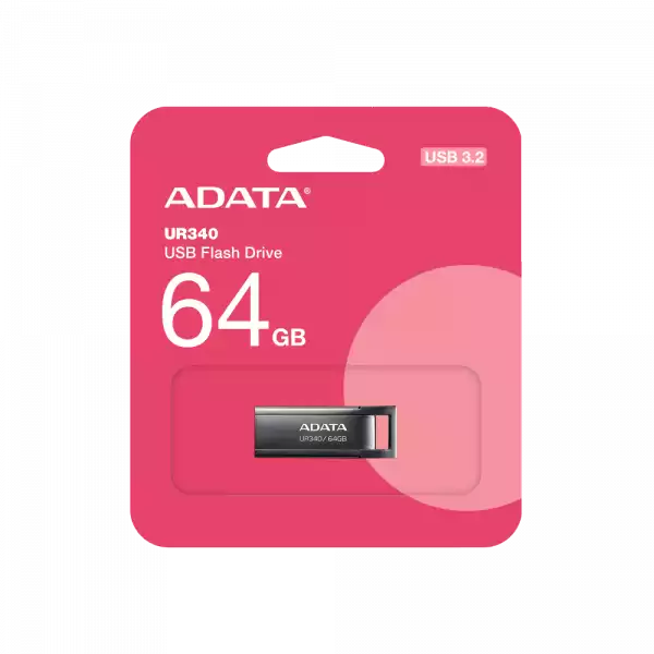 64GB USB3 UR340 ADATA METAL BK