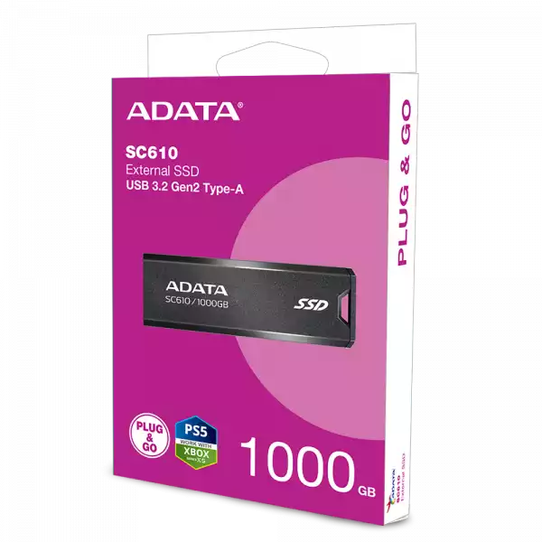 ADATA EXT SSD SC610 1000GB RED ADATA EXT SSD SC610 1000GB RED