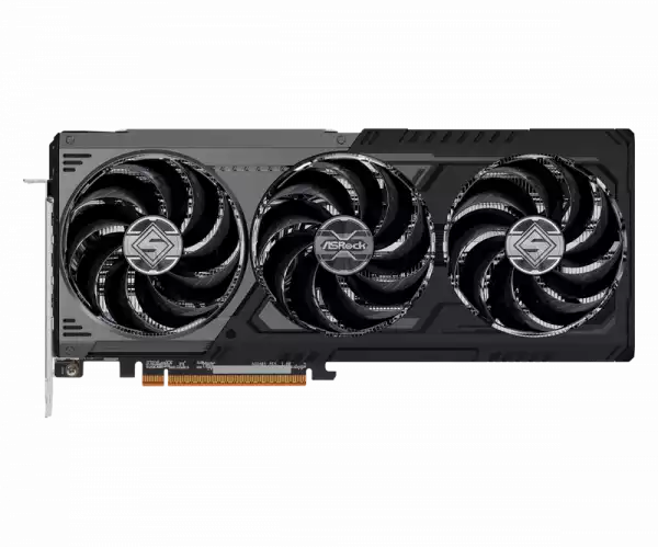 ASROCK Video Card AMD Radeon RX 9070 XT Steel Legend Dark 16GB GDDR6, 256-bit, 3x DisplayPort 2.1a, 1x HDMI 2.1b, 298 x 131 x 58 mm, 2.9-slot, recomended PSU 800W, 2x 8-pin pwoer connector, 90-GA5VZZ-00UANF