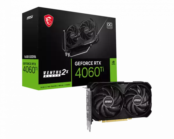 MSI RTX4060TI VENT 2X BK 16 OC