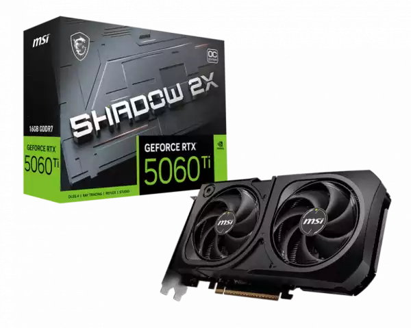 MSI RTX5060TI 16 SHADOW 2X OC+