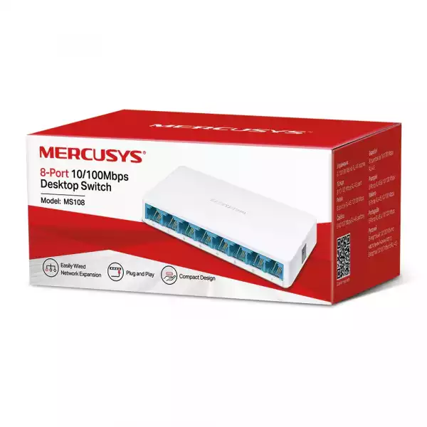 SWITCH MERCUSYS 108 8P 100MBS SWITCH MERCUSYS 108 8P 100MBS