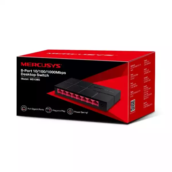 SWITCH MERCUSYS 1GBIT 8PORT SWITCH MERCUSYS 1GBIT 8PORT