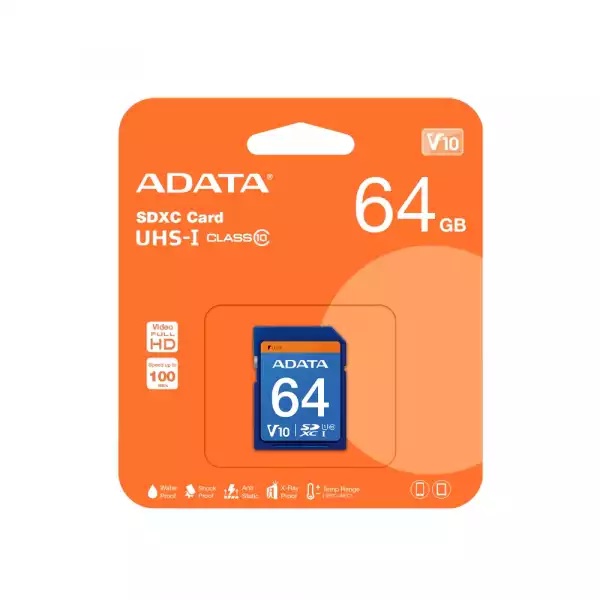 ADATA 64GB SDXC UHS-I CLASS 10 ADATA 64GB SDXC UHS-I CLASS 10