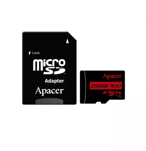 Apacer 256GB microSDHC/SDXC UHS-I U1 V10 A1 (1 adapter)