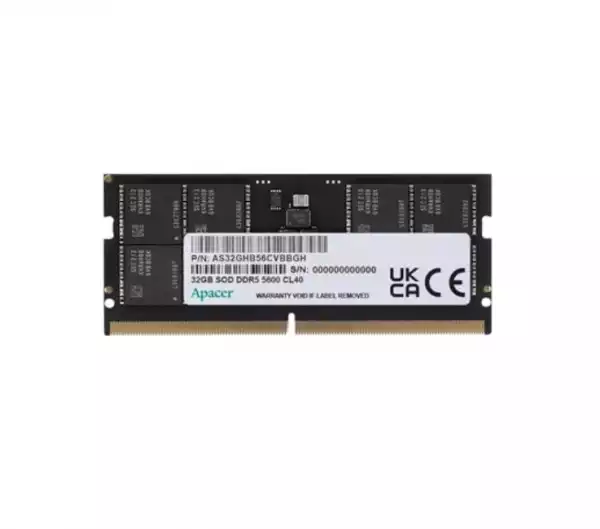 Apacer 32GB Notebook Memory - DDR5 SODIMM 5600Hz
