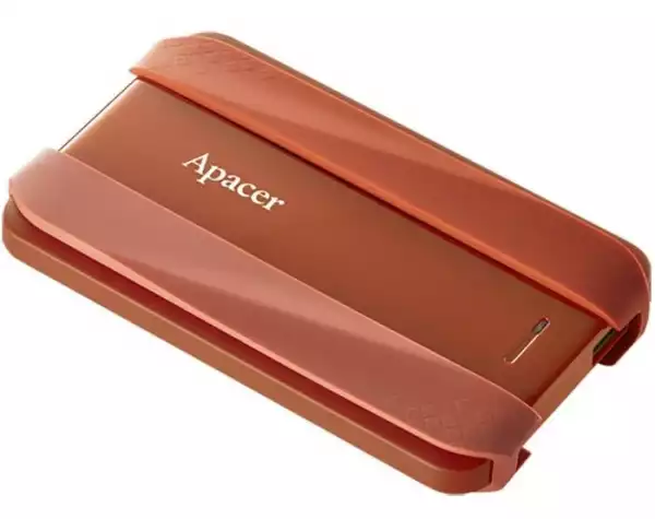 Apacer AC533, 2TB 2.5" SATA HDD USB 3.2 Portable Hard Drive Plastic / Rubber Garnet red