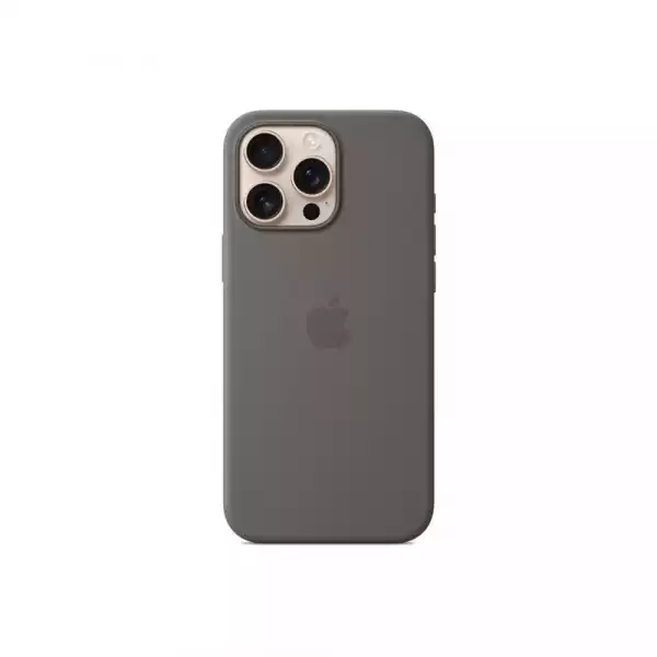 Apple iPhone 16 Pro Max Silicone Case with MagSafe - Stone Gray