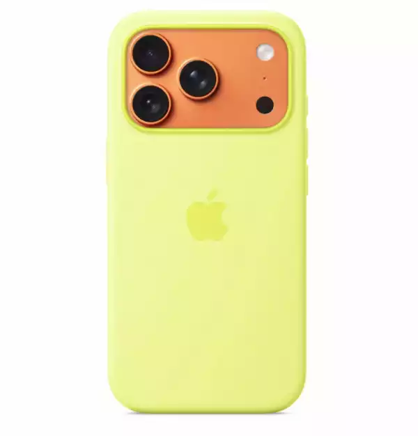 Apple iPhone 17 Pro Silicone Case with MagSafe – Neon Yellow