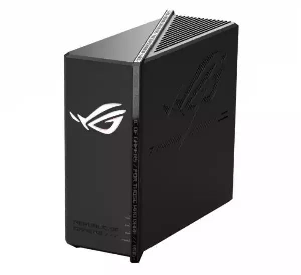 Asus Gaming Wireless Router ROG Strix GS-BE18000, Tri-Band, 320MHz bandwidth & 4096-QAM, Quad-Core 2.6GHz CPU, 256MB/2GB Flash/RAM, 8 x 2.5G port, AiProtection Pro, open NAT, VPN Fusion, 8 x SSIDs, IPTV, MU-MIMO, Beamforming, RGB, AiMesh