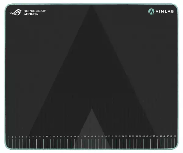 Asus ROG Hone Ace Aim Lab Edition Gaming Mouse Pad, 508 X 420 x 3 mm, Large Size, Soft, Hybrid Cloth Material, Non-Slip Rubber Base, Esports & FPS Gaming,Black