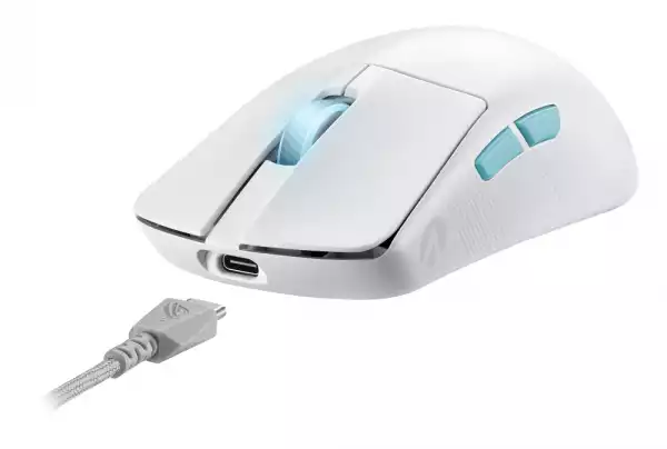 Asus ROG Harpe Ace Aim Lab Edition Gaming Mouse, 54 g Ultra-Lightwieght, Connectivity (2.4GHz RF, Bluetooth, Wired), 36K DPI Sensor, 5 Programmable Buttons, ROG SpeedNova, Esports & FPS Gaming