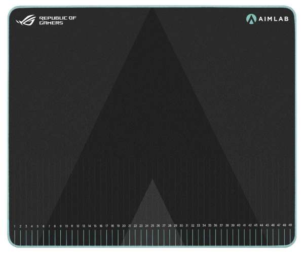 Asus ROG Hone Ace Aim Lab Edition Gaming Mouse Pad, 508 X 420 x 3 mm, Large Size, Soft, Hybrid Cloth Material, Non-Slip Rubber Base, Esports & FPS Gaming,Black