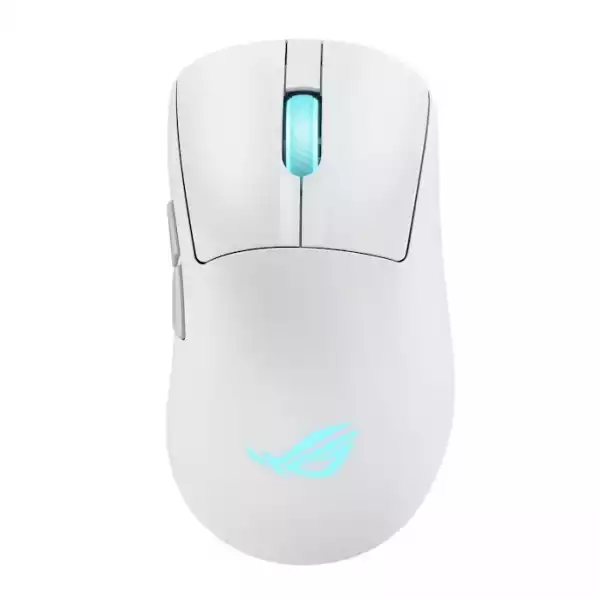 Asus ROG Keris II Origin Wireless Gaming Mouse, 65g Lightweight, Ergonomic, Push-Fit Switch Socket, 42K Optical Sensor, ROG Micro Switch II, ROG Omni Receiver, 5 Programmable Buttons, Moonlight Whit