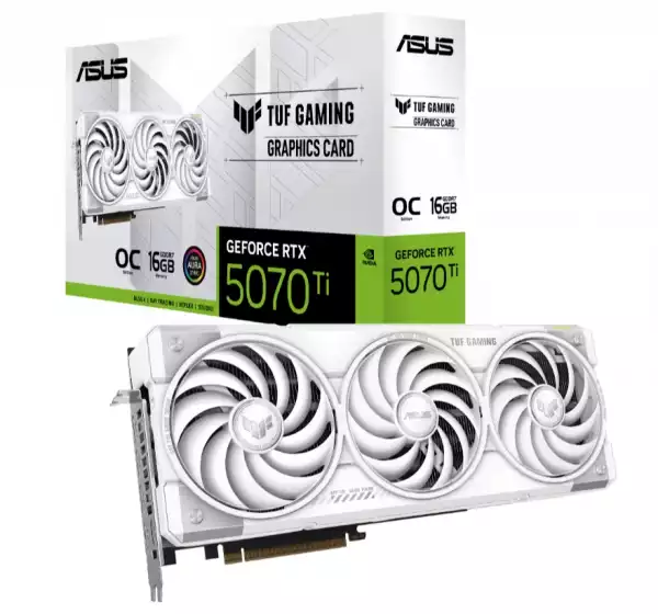 Asus TUF Gaming GeForce RTX 5070 Ti 16GB GDDR7 OC White