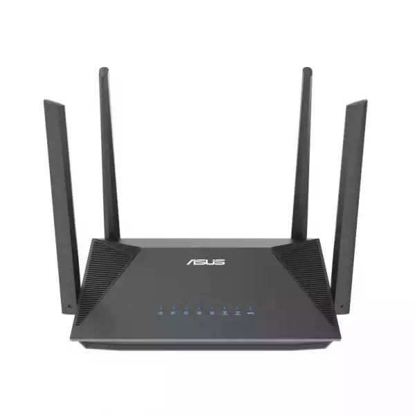 Asus Wireless Router RT-AX52 Pro, AX3000, Dual-Band, Dual-Core 1.3GHz CPU, 128MB/256MB Flash/RAM, Gigabit, AiProtection Classic, Traditional QoS, VPN, IPTV, OFDMA, Beamforming, AiMesh