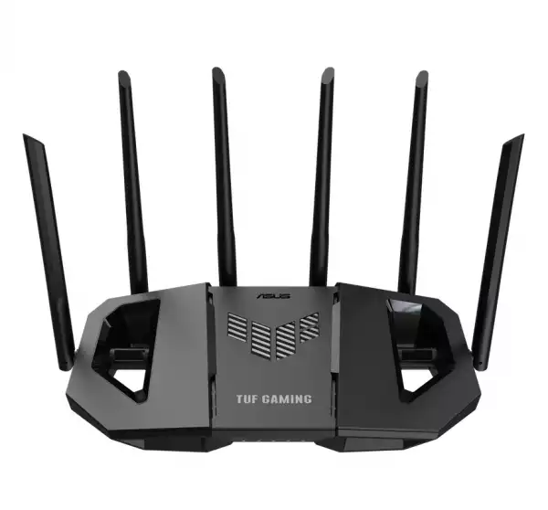 AsusTUF Gaming, BE6500 Dual Band WiFi 7 Router, 4K-QAM, Multi-Link Operation (MLO), Quad 2.5GbE port, Mobile Game Mode, Gear Accelerator, Gaming Port, Open NAT, Smart Home Master, Subscription-Free Security,  AiMesh support, 4G/5G Auto Mobile Tethering