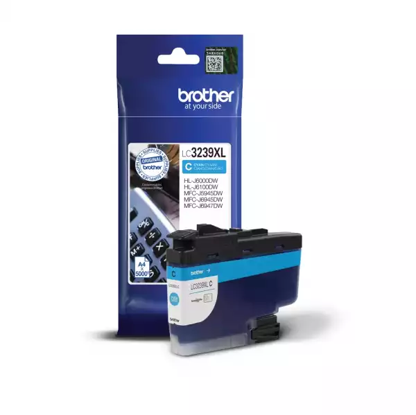BROTHER LC-3239XLC Cyan Ink 5000 pages