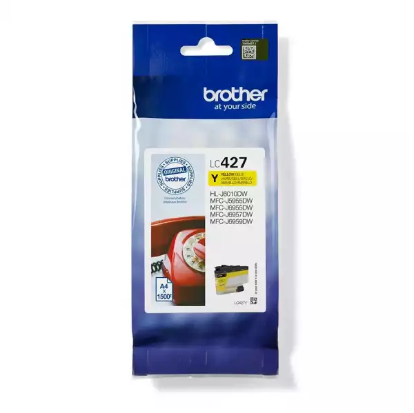 BROTHER LC427Y Yellow Ink Cartridge 1500 Pages