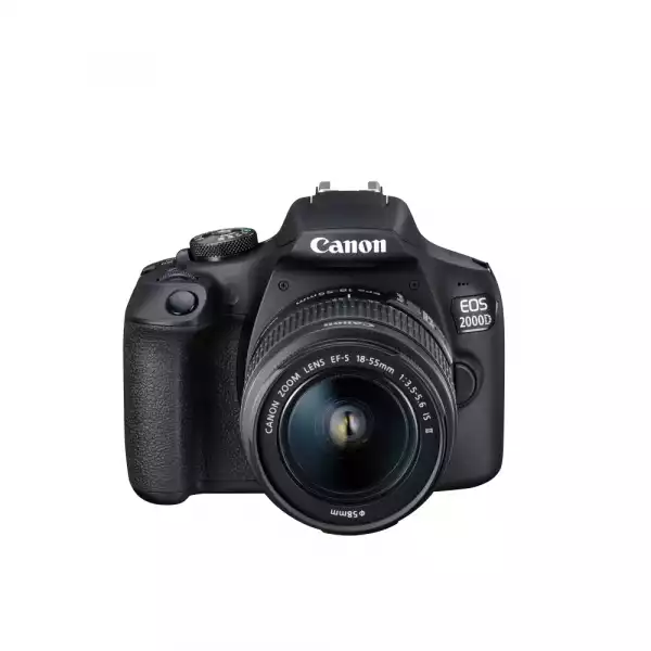 Canon EOS 2000D, black + EF-s 18-55mm f/3.5-5.6 IS II