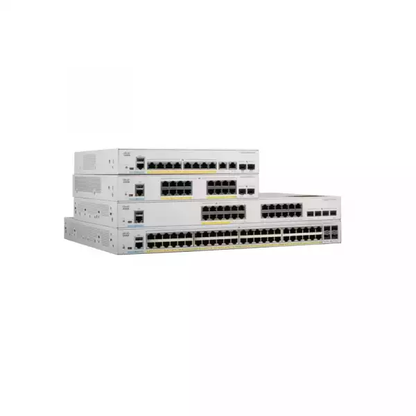 CISCO Catalyst 1000 24-Port Gigabit PoE+ PoE Budget 370W 4x1G SFP Uplinks LAN Base
