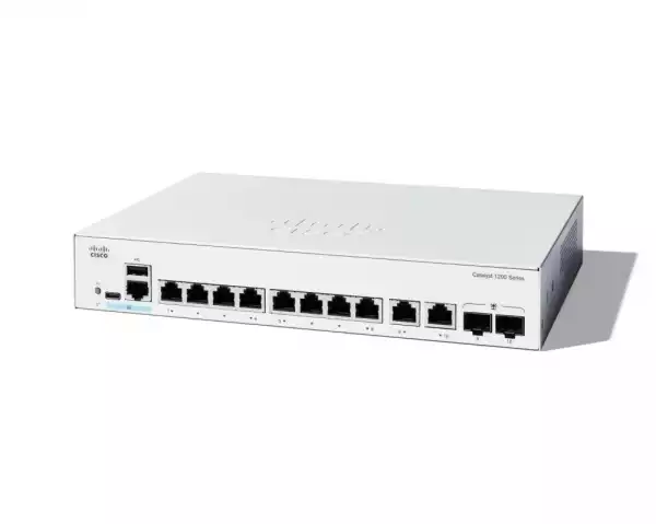 Cisco Catalyst 1200 8-port GE, Ext PS, 2x1G Combo