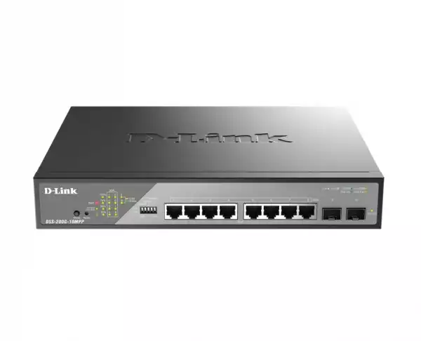 D-Link 10-Port Gigabit Ethernet PoE++ Surveillance Switch