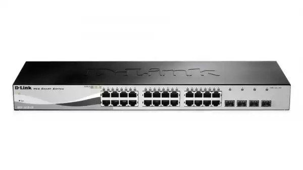 D-Link 24 10/100/1000 Base-T port with 4 x 1000Base-T /SFP ports