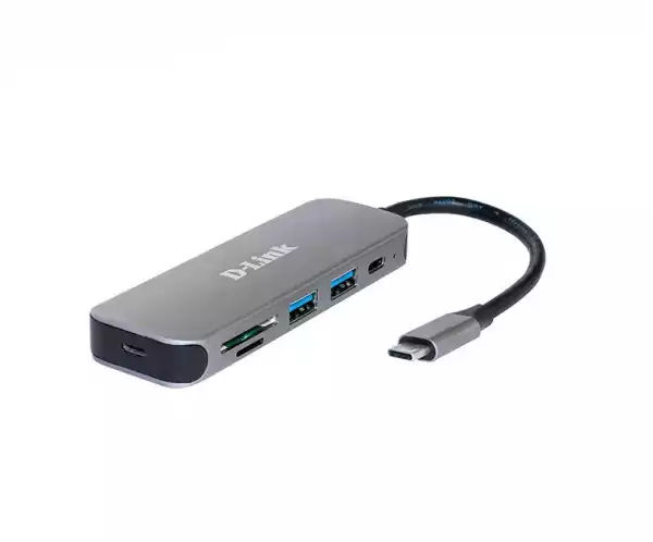 D-Link 5-in-1 USB-C Hub with Card Reader
