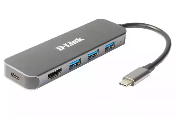 D-Link 5-in-1 USB-C Hub with HDMI/Power Delivery
