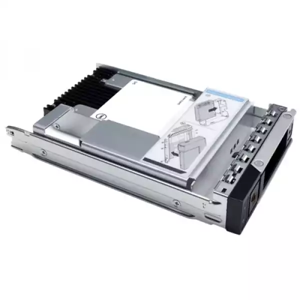 Dell 480GB SSD SATA 6Gbps Read Intensive 512e 2.5in with 3.5in HYB carrier, 1DWPD, CK