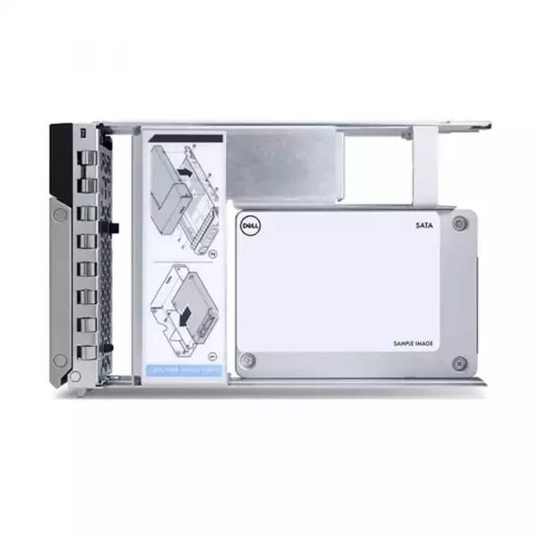 Dell 480GB SSD SATA ISE RI 6Gbps 512e 2.5in with 3.5in HYB CARR, CK - Compatible with T360,R550,R760XS and all 14,15,16 Gen
