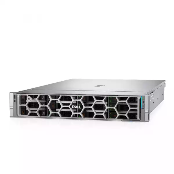 Dell PowerEdge R570, Xeon 6507P, 8x 2.5" Chassis, 960GB SSD, 32GB, Dual 1100W, Rails, Intel Xeon 6 Performance 6507P 3.5G, 8C/16T, 24GT/s, 48M Cache, 2.5" up to 8 Universal Drives, 960GB SSD 6Gbps, 32GB RDIMM 6400MT/s, PERC H965i, Basic NBD 36M Dell PowerEdge R570, Xeon 6507P, 8x 2.5" Chassis, 960GB SSD, 32GB, Dual 1100W, Rails, Intel Xeon 6 Performance 6507P 3.5G, 8C/16T, 24GT/s, 48M Cache, 2.5" up to 8 Universal Drives, 960GB SSD 6Gbps, 32GB RDIMM 6400MT/s, PERC H965i, Basic NBD 36M