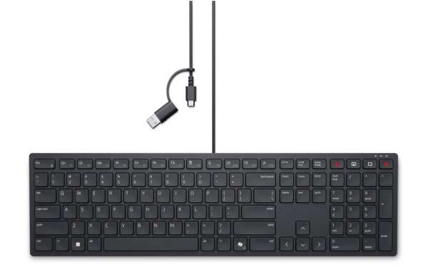 Dell Pro Wired Collaboration Keyboard - KB525C - US International (QWERTY) Dell Pro Wired Collaboration Keyboard - KB525C - US International (QWERTY)