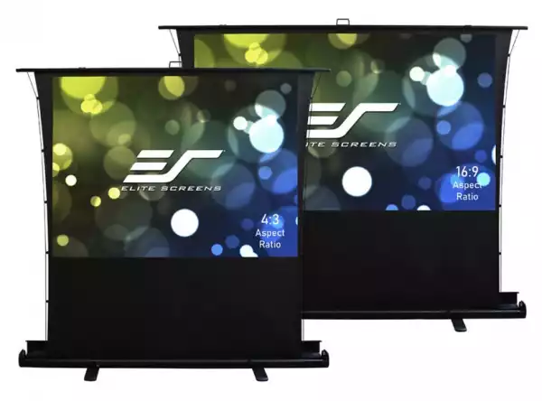 Elite Screen FT92XWH, 92" (16:9), Floor Stand Pull Up , 203.2 x 114.3 cm, MaxWhite, Black